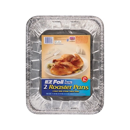 Ez Foil Hefty EZ Foil Aluminum Roaster Pan 6 qt Silver 94816